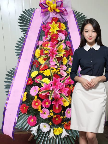 페이지웨딩 3단화환 기본형